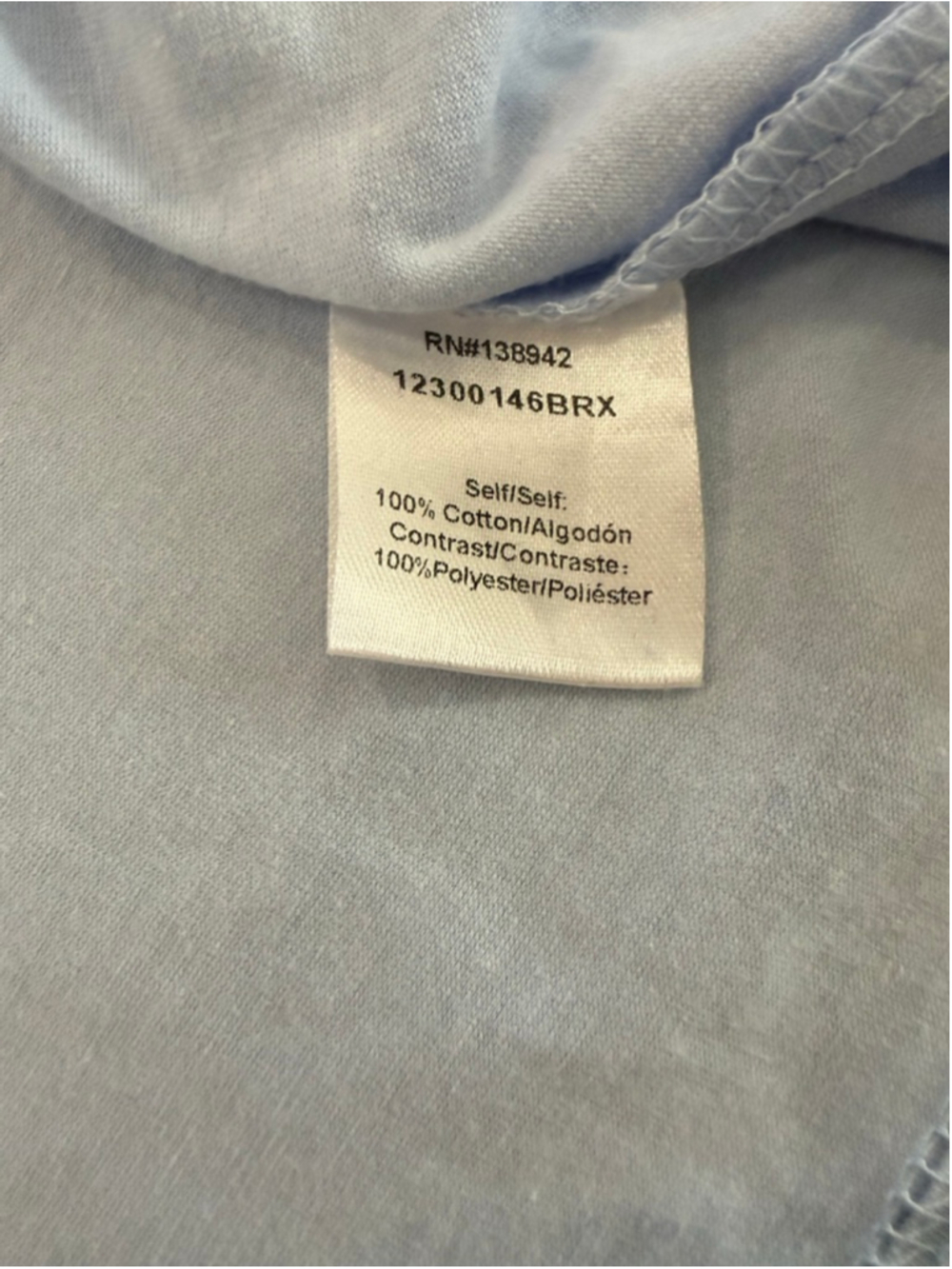 Ontwelfth Light Blue Ruffle Sleeve Short Sleeve Tee 1X - Picture 7 of 8